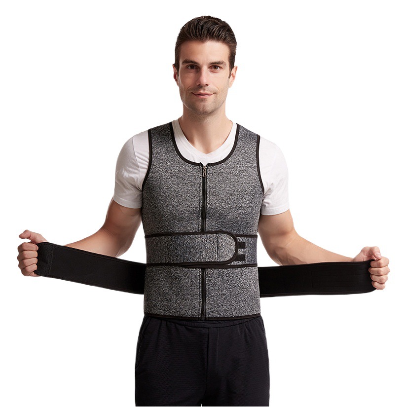 Amazon Men's Sports Body Shaper Neoprene Belly Tinker Vest Sweat-popping Fitness Tunic