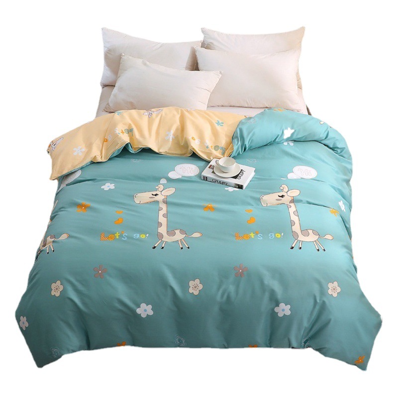 Single piece cotton quilt cover household four-season single double cotton quilt cover single product student dormitory bedding wholesale