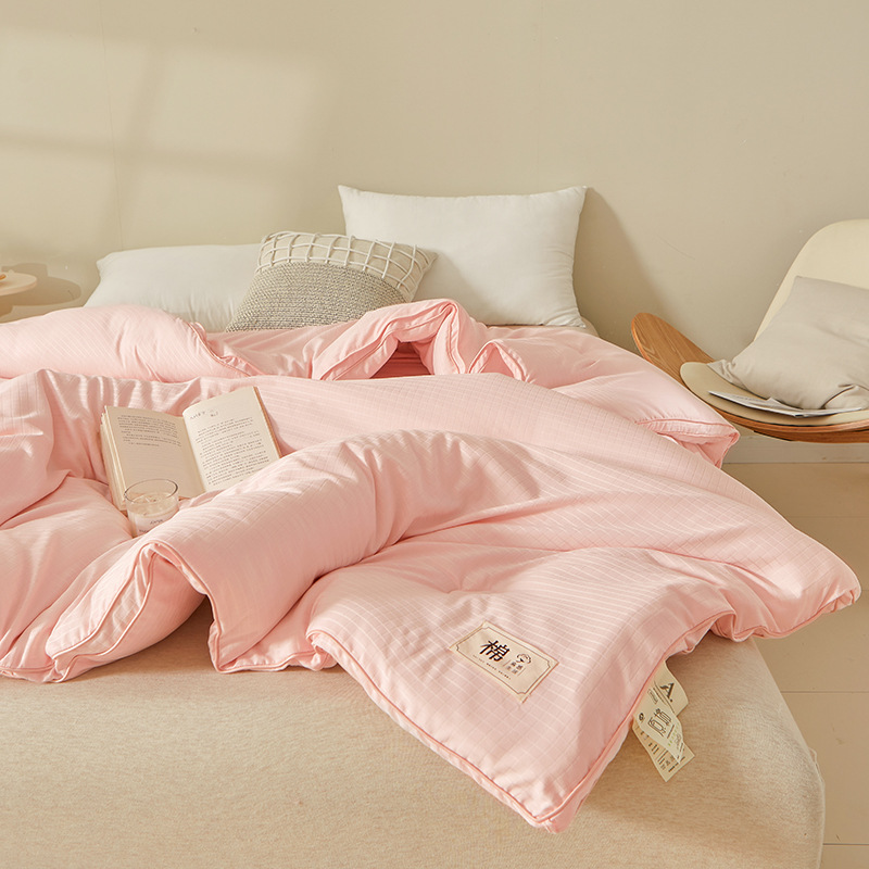 Picture of Class a Cotton Soy Fiber Summer Cooling Quilt, Pure Cotton Spring and Autumn Air Conditioning Quilt Core, Winter Quilt, Machine Washable Healthy Fiber