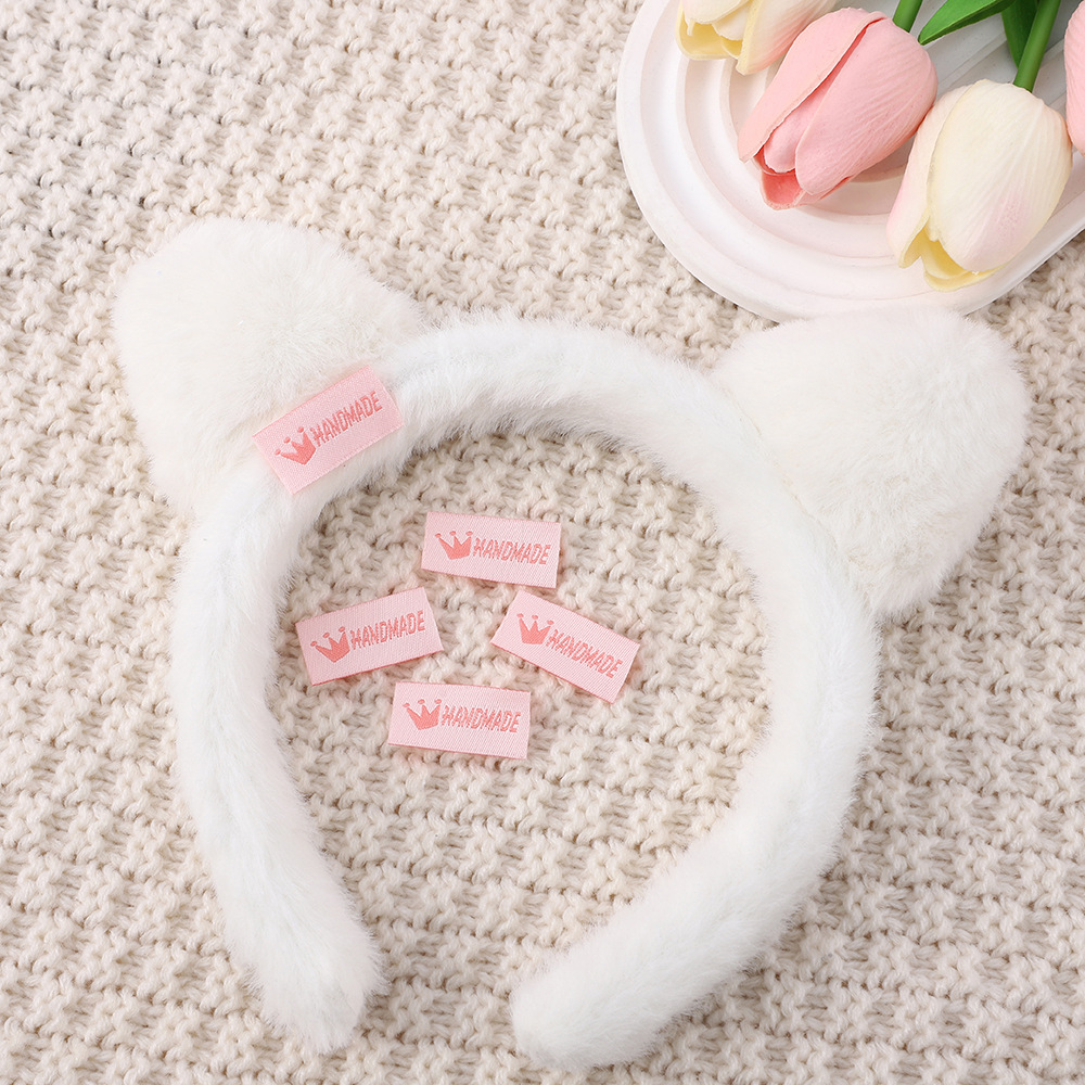 Picture of In stock HANDMADE woven buckle hair band special decoration Korean universal HANDMADE English DIY embroidery label