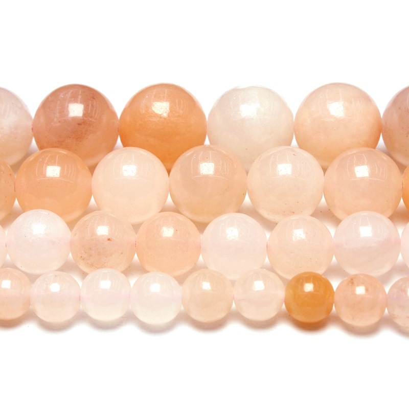 Picture of Natural pink Dongling Dongling Jade round beads loose beads beads semi-finished products wholesale handmade DIY bracelet necklace accessories