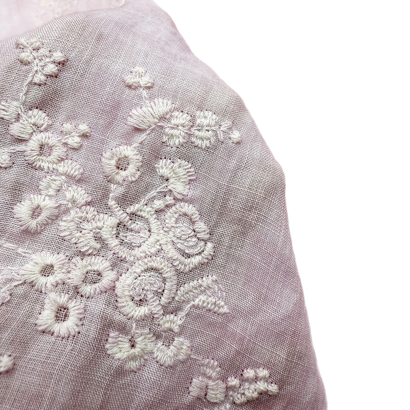 Picture of Ramie spring and summer national style new Chinese Tencel bottom cotton thread exquisite floral pattern embroidered fabric dress cheongsam cloth
