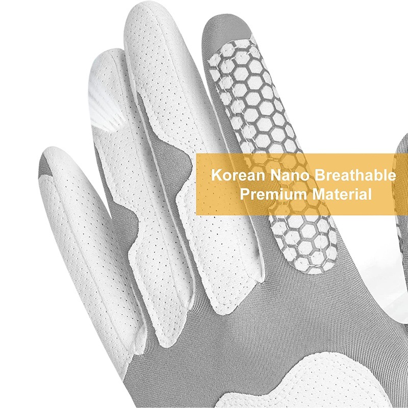New Golf Gloves Men's Genuine Telescopic Magic Gloves Nano Breathable Non-Slip Silicone Durable Left Hand