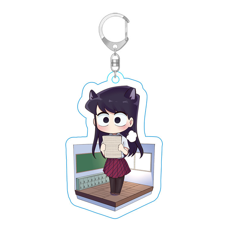 Picture of Ancient students have communication disorders animation surrounding only wild people key chain acrylic key chain hanging