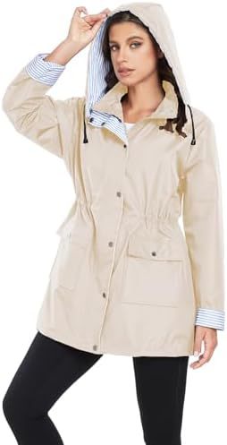 Picture of Cross-border selling Amazon foreign trade Europe and the United States wind outdoor sports assault clothing hooded rainproof long trench coat coat