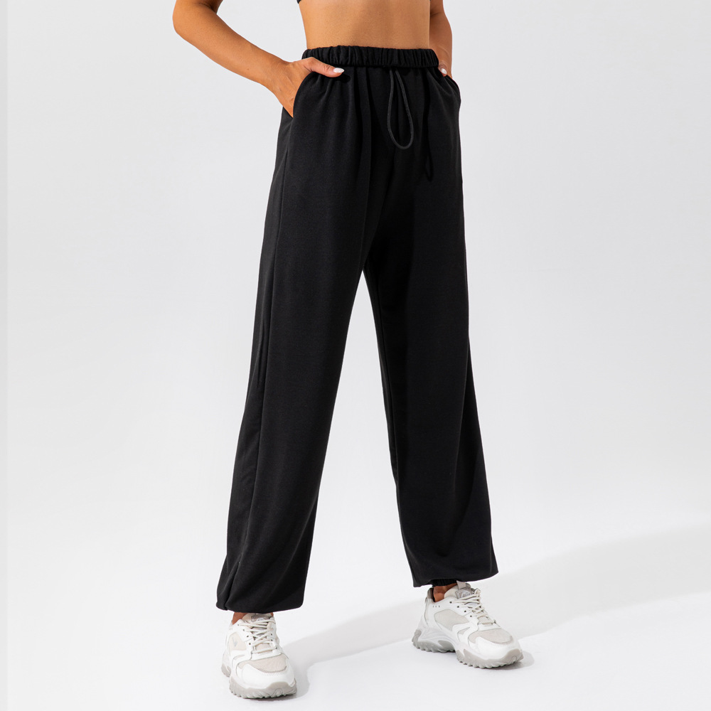 Picture of Loose-Fitting Sports Sweatpants for Women, Suitable for Outdoor Dance, Casual Wear, Commuting, Versatile Straight-Leg Slim-Fit Trendy Sports Pants