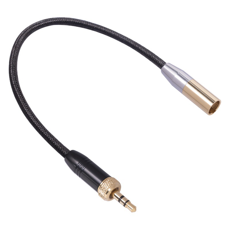 Applicable to camera internal thread 3.5mm revolution MINI XLR 3pin MINI cannon male microphone cable