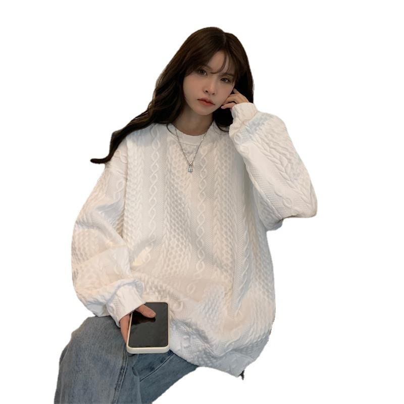 Picture of Sweatshirt Women's Design Niche 2025 New Spring and Autum Oversize Loose Korean Style Hooded Jacket Tops for Women