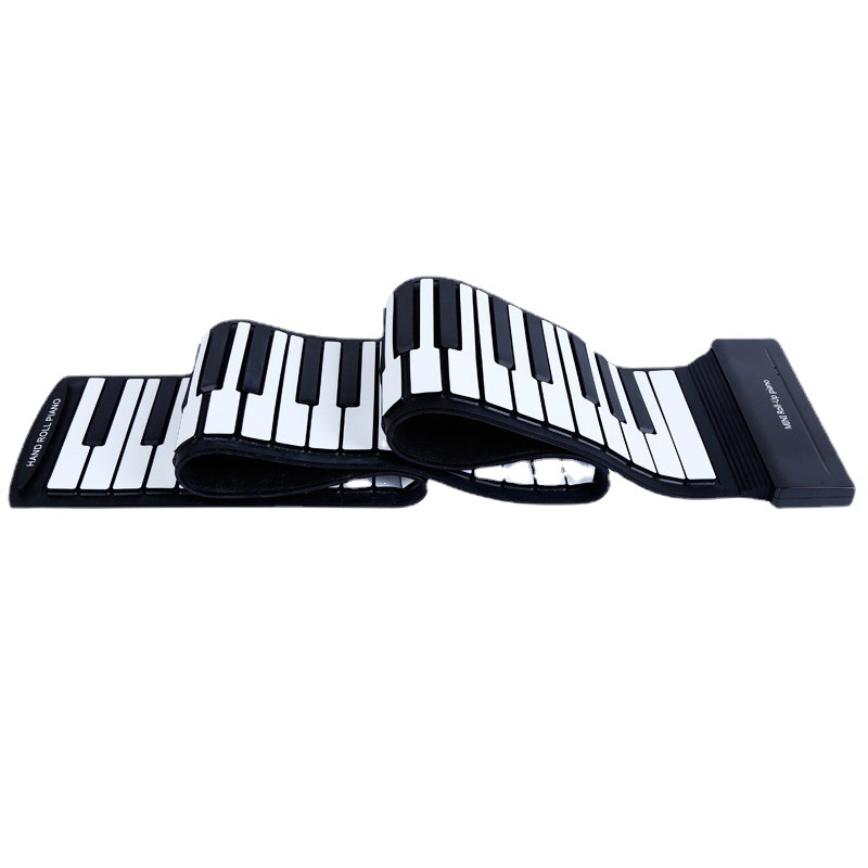 Picture of Hand-Rolled Piano 88-Key Thickeneded Silicone Without Speaker Midi Portable Foldableing Digital Piano Adult Beginner Wholesale