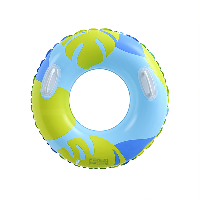Picture of Factory wholesale thickened children's striped adult swimming ring inflatable underarm ring net red floating ring double airbag swimming ring