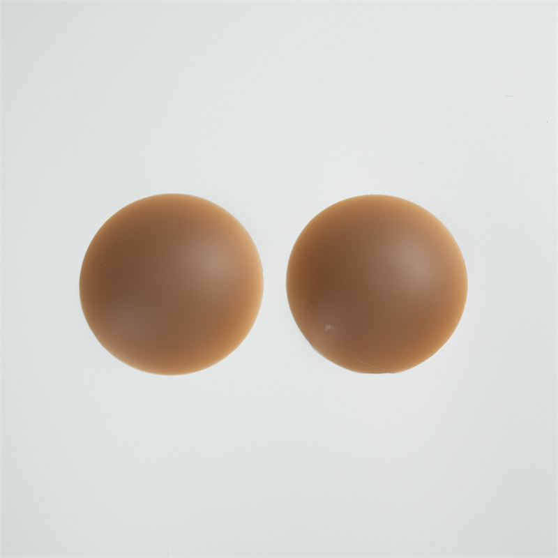 Picture of Traceless skin color ultra-thin nipple stickers silicone solid anti-bump chest stickers dress anti-light areola stickers wholesale