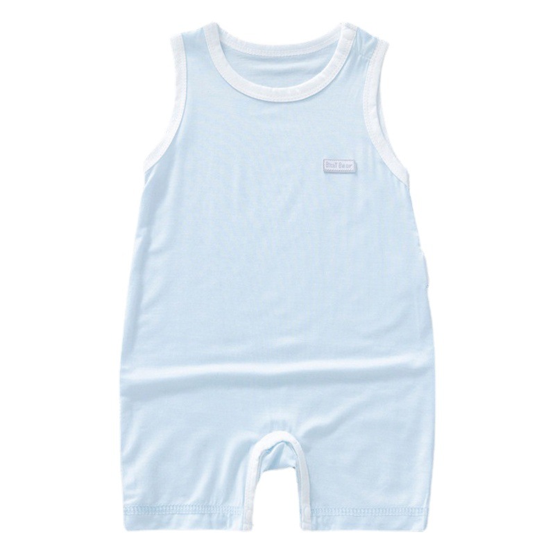 Baby summer air conditioning clothes newborn boys and girls baby clothes summer ultra-thin romper modal summer romper