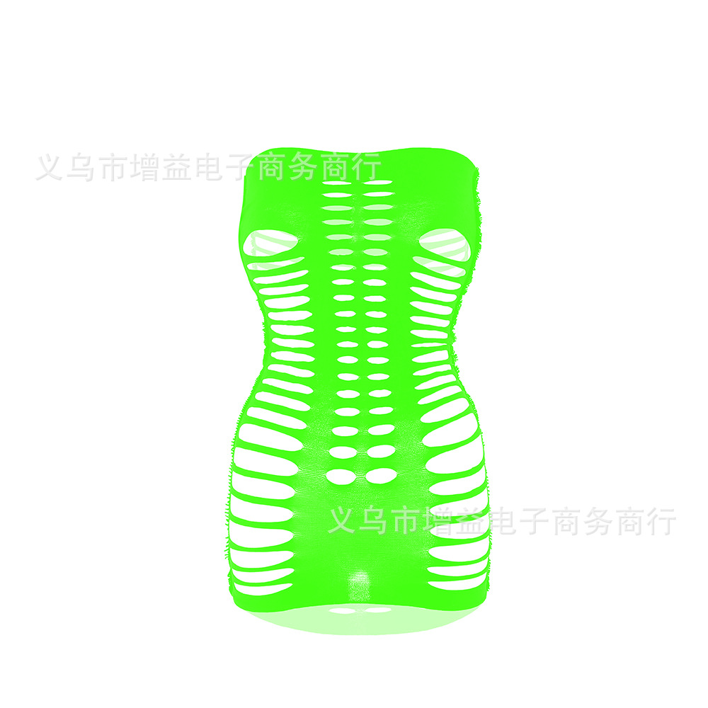 Picture of European and American foreign trade sexy underwear tube top hole skirt hollow w294
