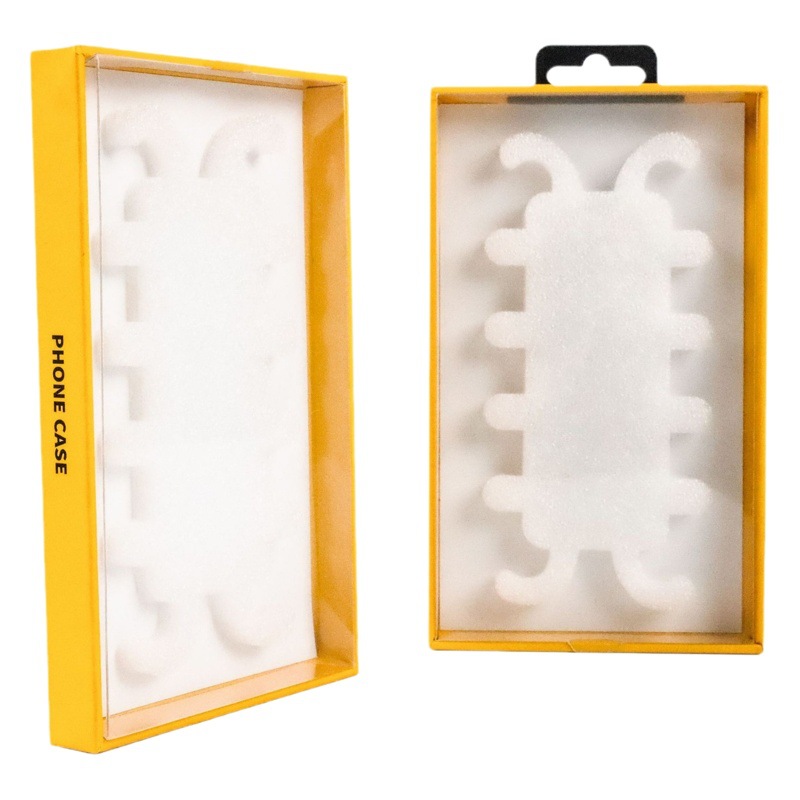 Spot mobile phone case box heaven and earth box wall hanging pvc packaging window transparent mobile phone case packaging blister packaging