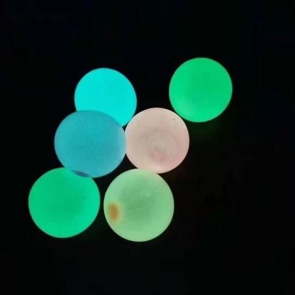 Picture of Shake Tone Luminous Sticky Target Ball Sticky Wall Decompression Vent Ball tpr Interactive Ceiling Ball Children's Dart Sticky Ball Toy
