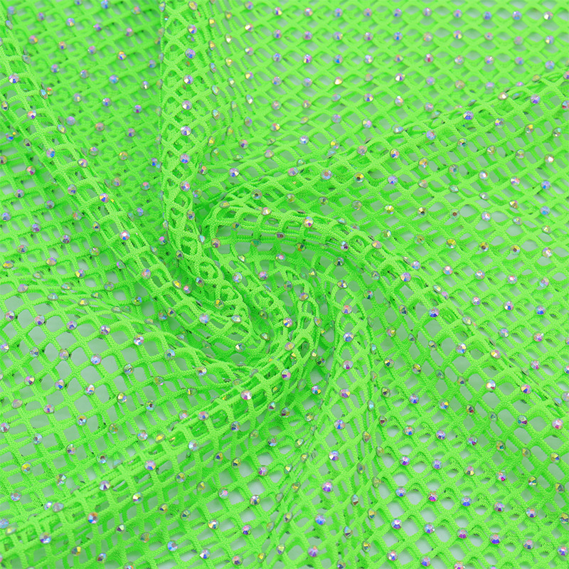 Hot drilling fabric mesh wire drill fishing net drill clothing full drill accessories drill accessories color rhinestone elastic net drill cloth