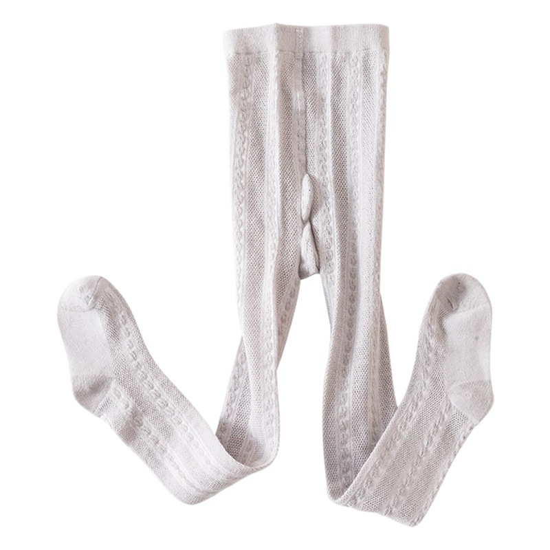 Summer children's pantyhose thin hollow mesh baby leggings solid color girls mosquito socks pantyhose wholesale