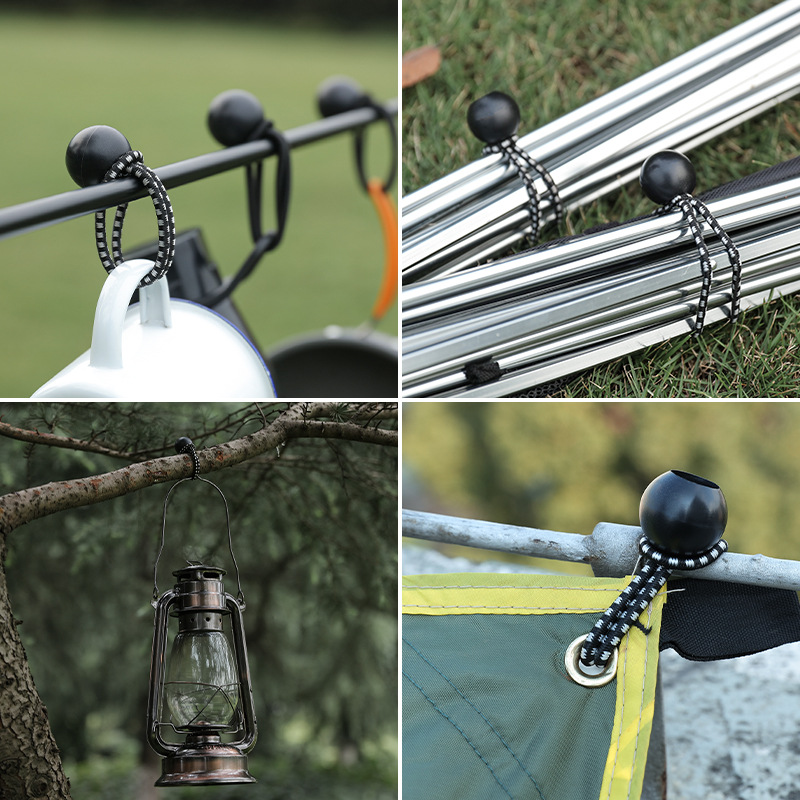 Picture of Outdoor canopy elastic rope strapping elastic ball rubber band tent clip fixing ball clip elastic binding rope