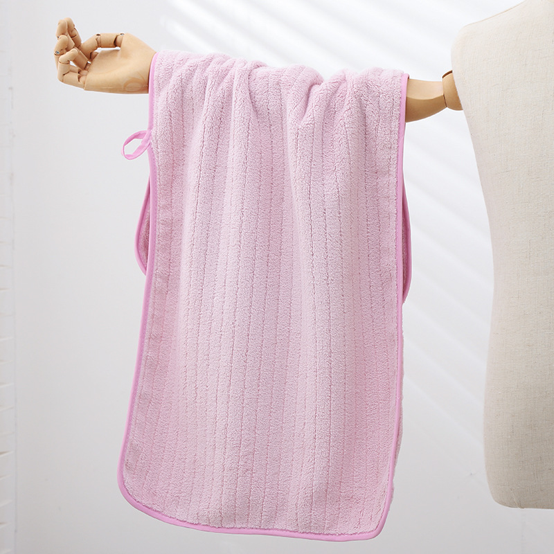 Picture of Towel wholesale factory thickened adult household coral fleece towel soft absorbent one-piece delivery shake fast same style