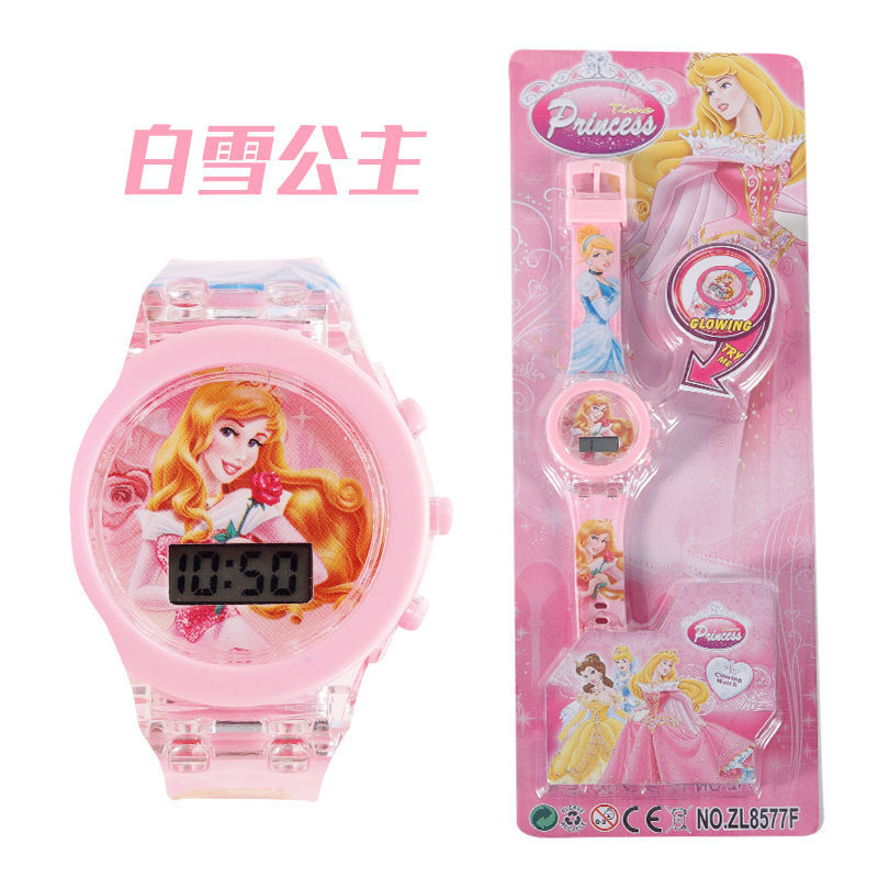 Picture of Foreign trade cross-border children's cartoon watch girl boy cute with light baby toy watch electronic watch wholesale