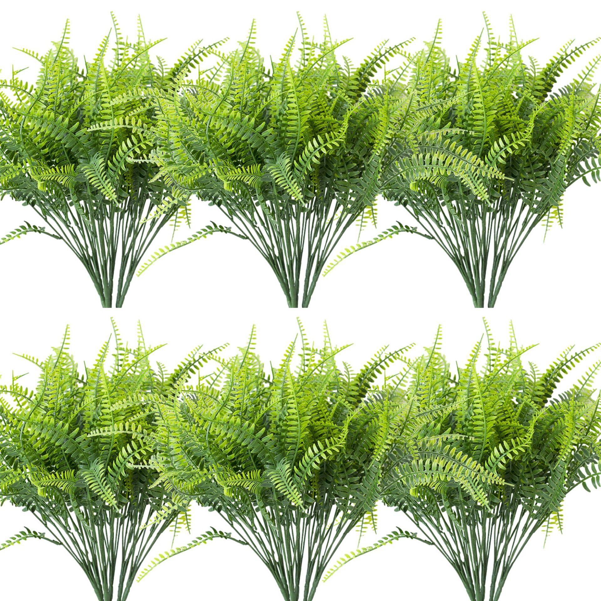 Picture of Artificial flowers seven-pronged Persian grass leaves Boston ferns ferns indoor and outdoor flowers