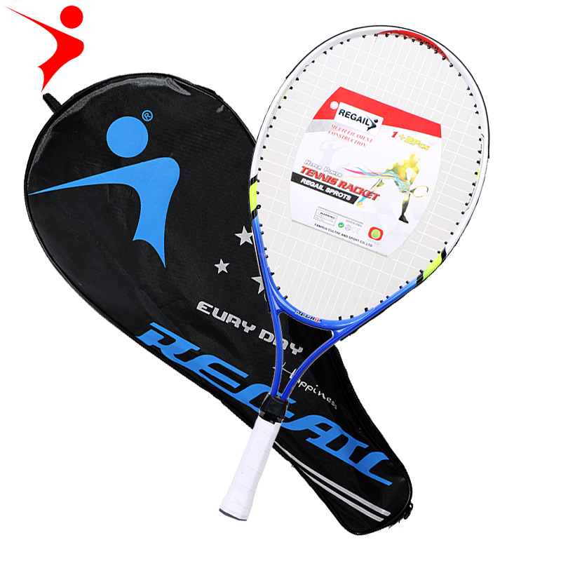 Picture of Regail 9991 tennis racket 23 inch children's tennis racket WQP youth aluminum alloy tennis racket multicolor optional