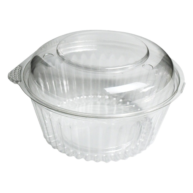 Internet celebrity round fruit box disposable pet plastic box blister packing box commercial supermarket fresh fruit and vegetable takeaway