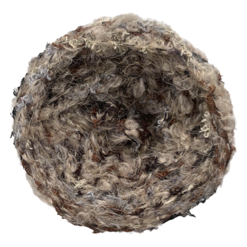 Sichuan Color Carpet Hand Mixed Line Feather Circle Yarn Wool Group Hand Diy Knitted Scarf Crochet Color Group Line
