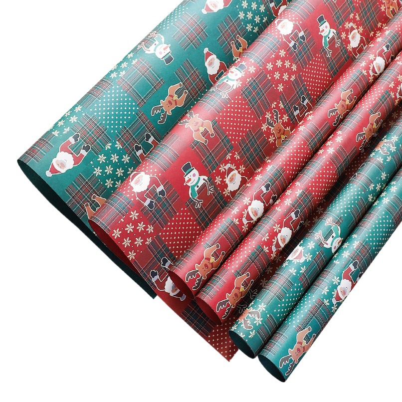 waterproof christmas wrapping paper gift wrapping paper christmas eve bouquet wrapping paper diy material flower wrapping paper