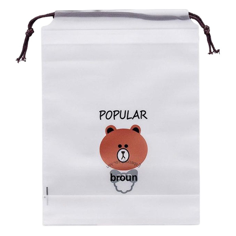 Travel storage clothes shoes packaging bag socks underwear sorting storage bag cotton soft face towel bundle pocket
