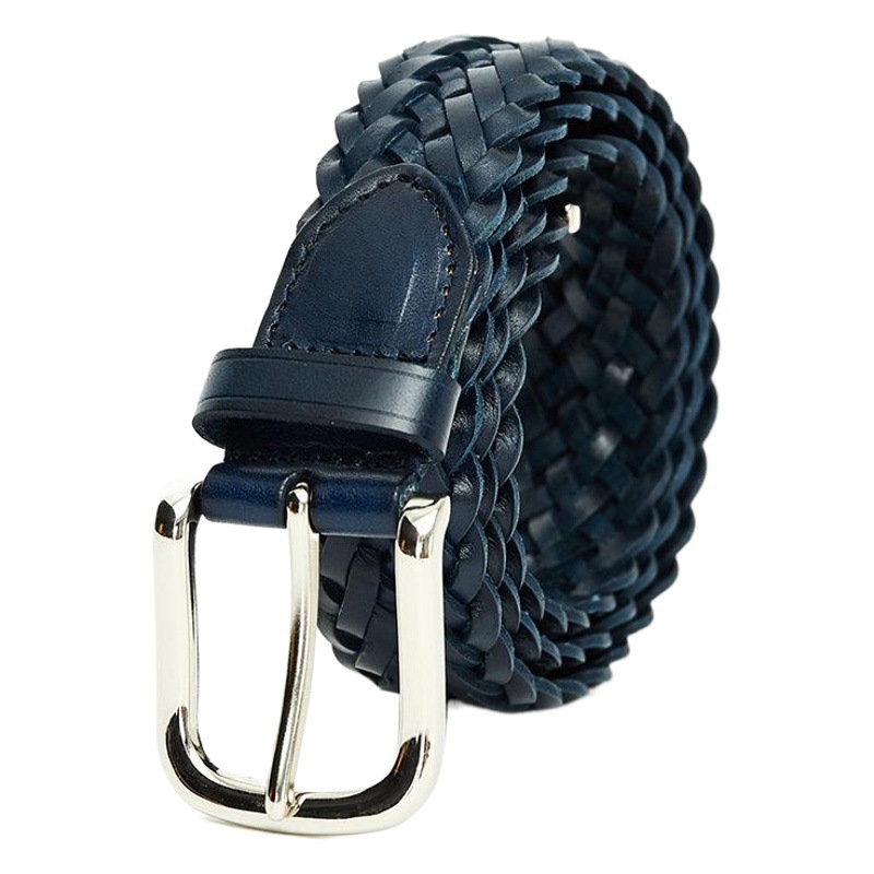 Ladies New woven leather belt fashion Korean version of Joker buckle women's belt a generation of hair