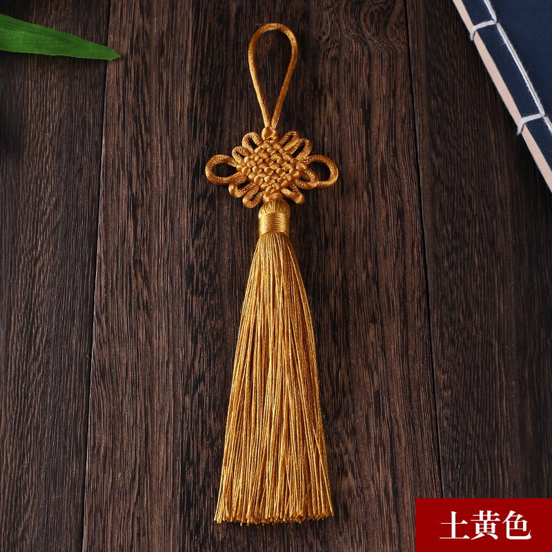 Picture of Chinese knot trumpet pendant exquisite tassel ear 6 plate Fang Sheng knot antique Han clothing decoration gift Accessories Wholesale