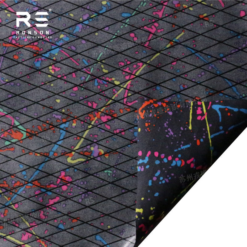 Picture of Splash stars camouflage 500D nylon X-PAC composite rhombus fabric waterproof outdoor lightweight fabric
