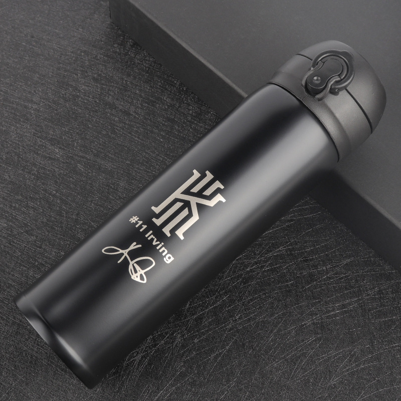 Picture of Star Kobe James outdoor carrying 500ml sports cup large capacity stainless steel insulation bounce Cup