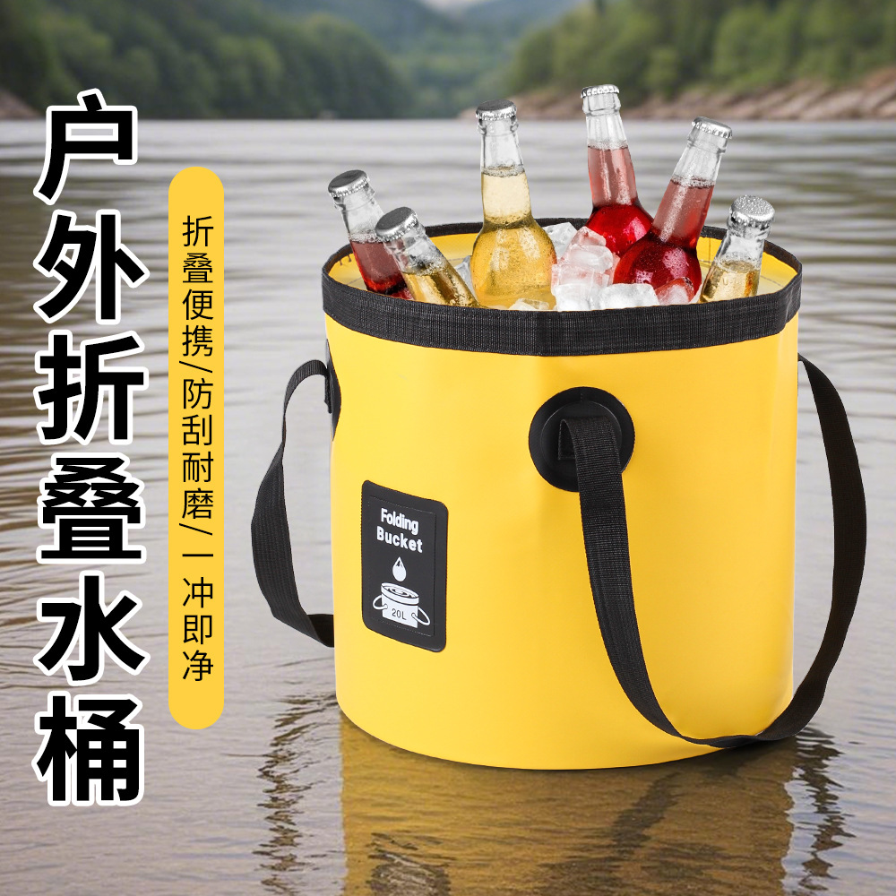 Outdoor Foldableing Bucket Pvc Foldableing Fishing Bucket Foldableing Car Wash Bucket Foldableing Bucket Convenient Camping Water Bucket