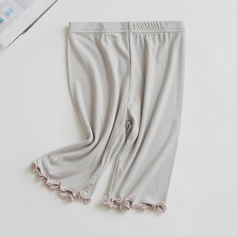 Picture of Girls' Five-Point Pants 2024 Summer New Thin Modal Leggings Kidsren's Pants Baby Mid-Pants Shorts