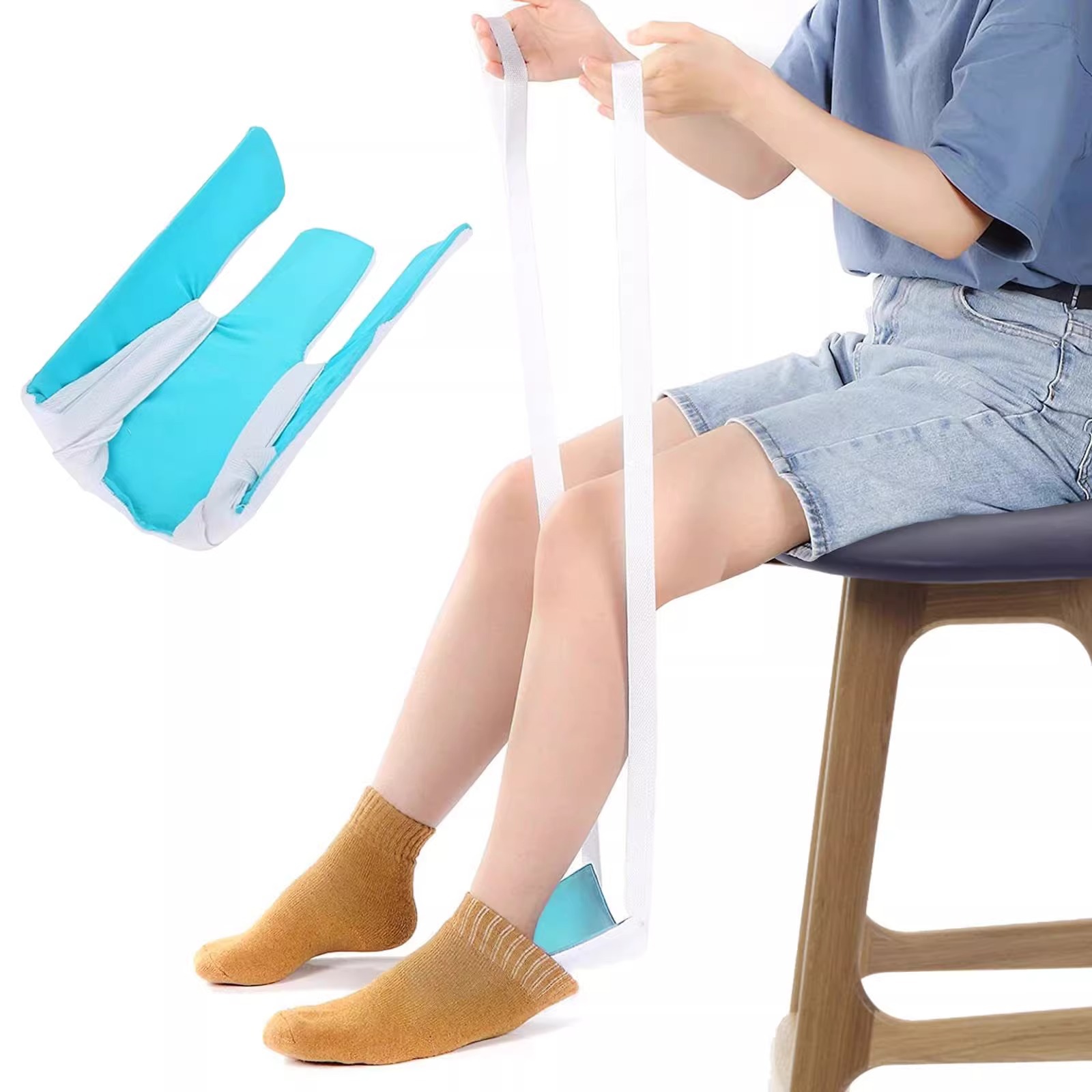 Elderly Lazy Household Non-bending Socks Pearcher Non-slip Pregnant Women Non-squatting Socks Pearcher Household Automatic Auxiliary Socks Pearcher