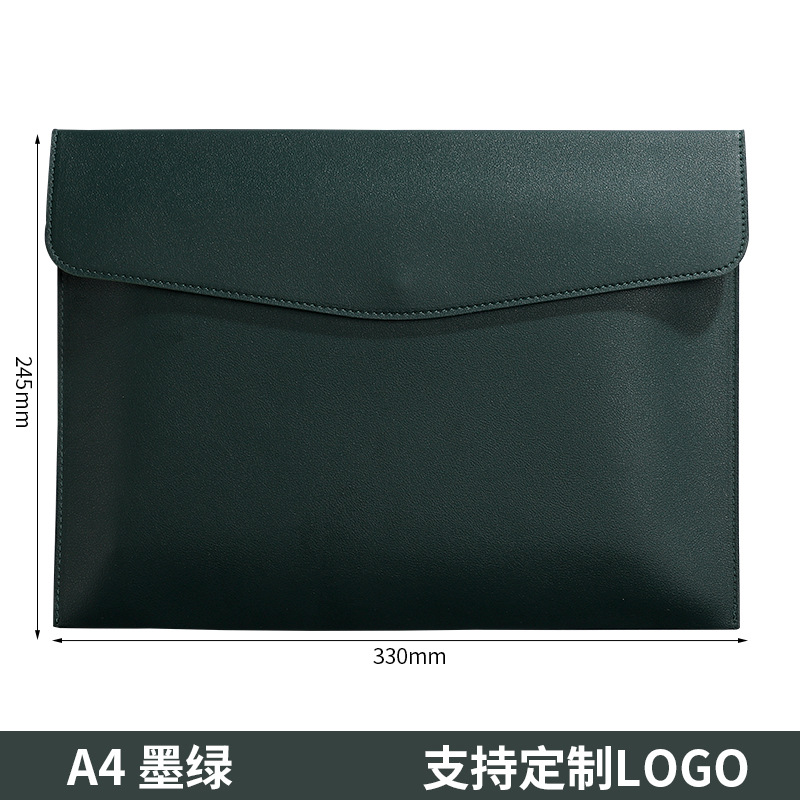 Picture of Leather File Bag Folder Contract Invoice File Bag School Office Supplies Friends Gift A4 Storage Bag Factory