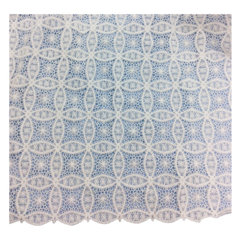 Hollow Water Soluble Milk Silk Embroidery Fabric Large Hole Thick Clothing Apparel Bag Accessories Handmade DIY Lace Fabric