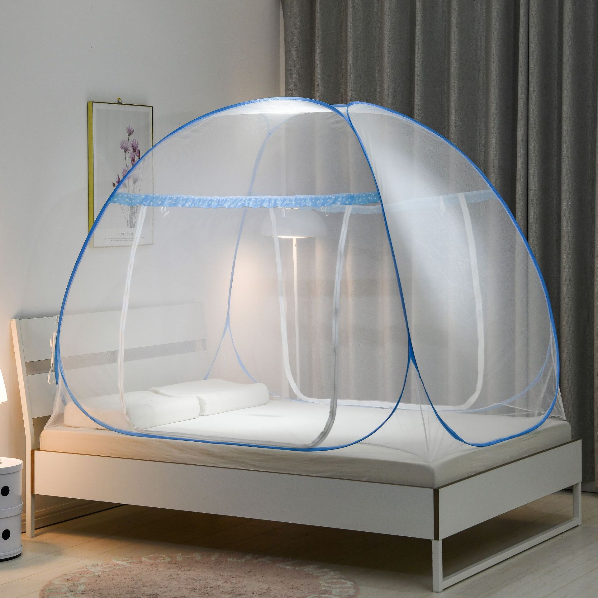 Picture of Mosquito net installation-free yurt household foldable 1.5 meters 1.8 meters bed zipper one-piece bottomless wholesale