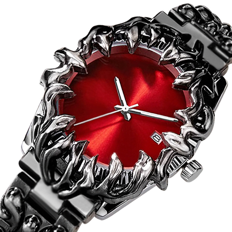 European and American Y2K Irregular Vintage Claw Watch for Men, High-Quality Waterproof Quartz Watch, Ins Trend Brand Men's Wristwatch