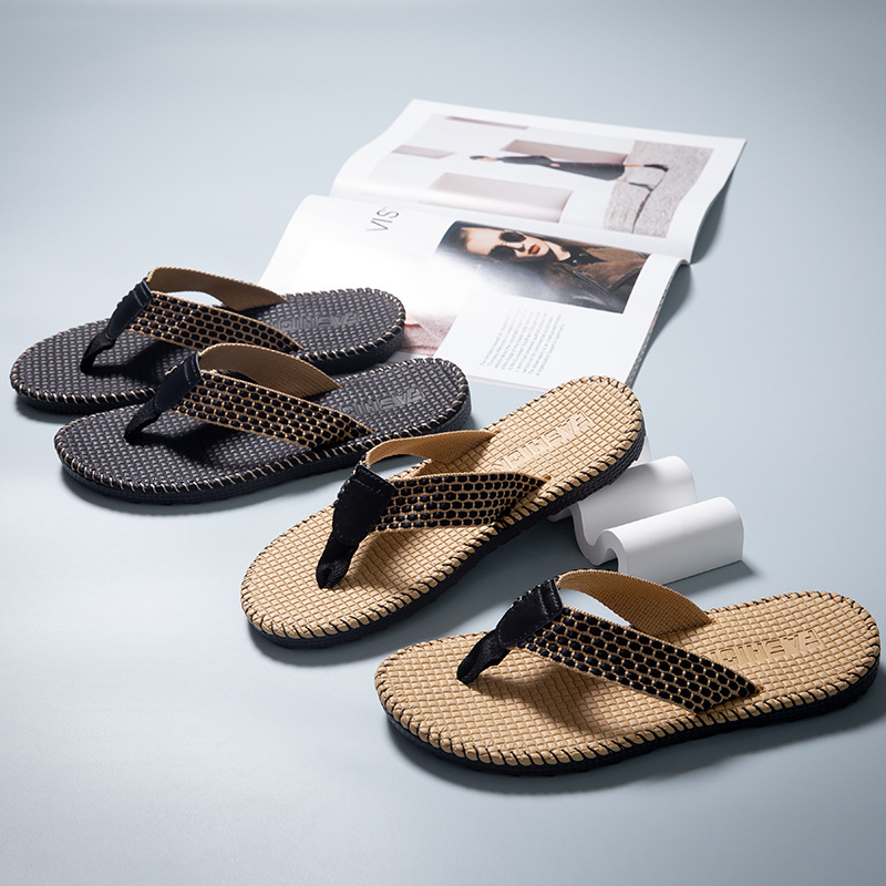 Flip-flops women's hot summer new fashion non-slip flip-flops beach shoes personalized lovers online red soft bottom sandals