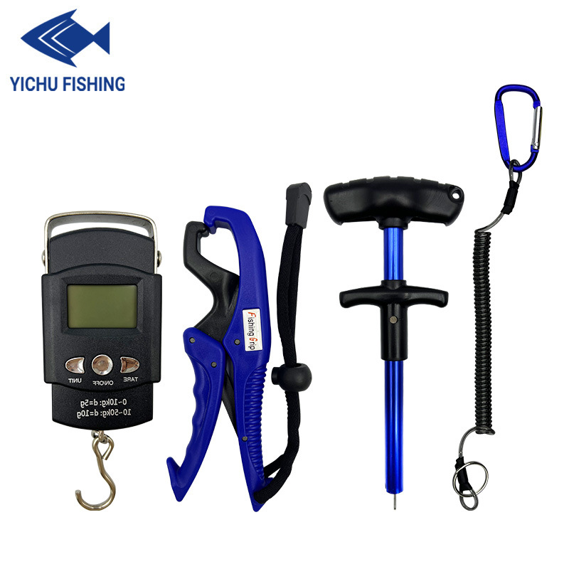 Portable T-type hook retractor aluminum alloy unhooking device fishing gear supplies fish control device weighing device rope set