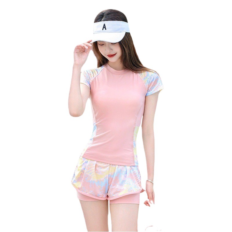 Swimsuit Women's Hot Spring Slimming Belly Covering 2025 New Split Conservative Student Professional Sports Flat Swimsuit