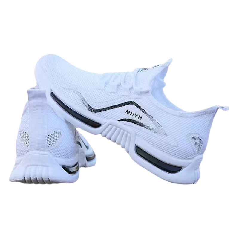2025 Foreign Trade Coconut Shoes Men's Running Trendy Shoes Casual Sports Shoes Trendy Fly Woven Breathable Mesh Men's Shoes Wholesale