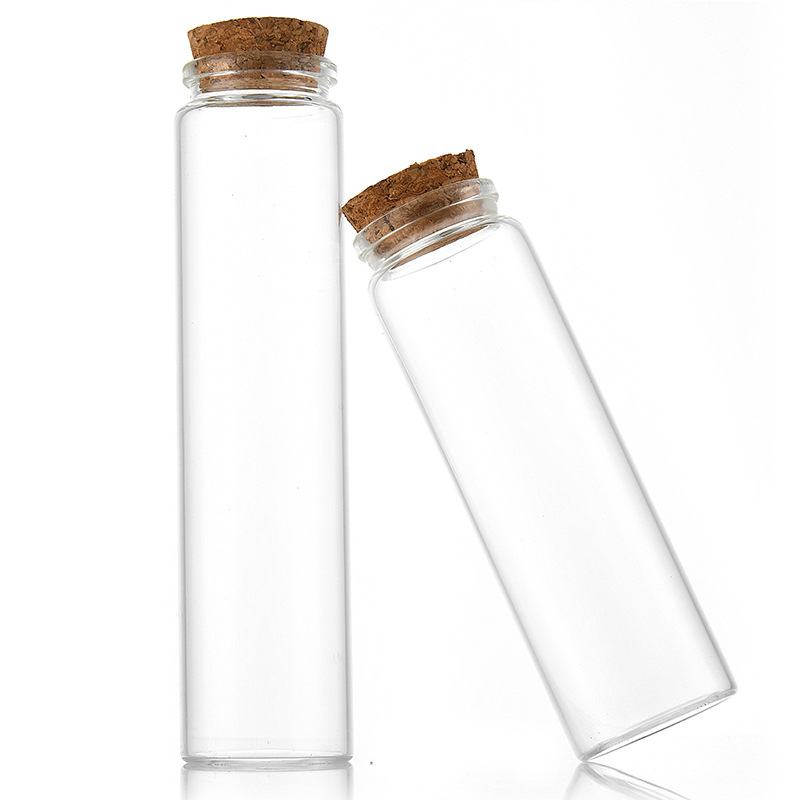 Picture of 37mm Screw Cap Cork Drift Bottle Transparent Candy Empty Bottle Test Tube Bottle Tea Flower Tea Packaging Bottle Succulent Planting Bottle