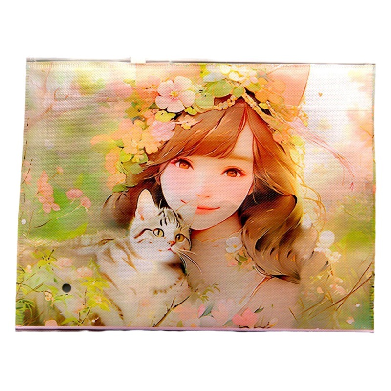 Children's non-woven packaging bag leggings thermal underwear shark pants transparent bag scarf sweater cloth bag in stock lot