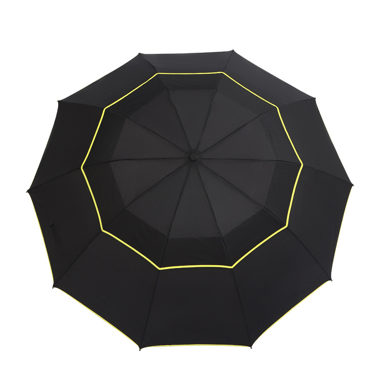 Picture of Super-large double-layer automatic edging wind-proof, sun-proof and rain-proof dual-purpose men's business umbrella thickened and reinforced high-level feeling