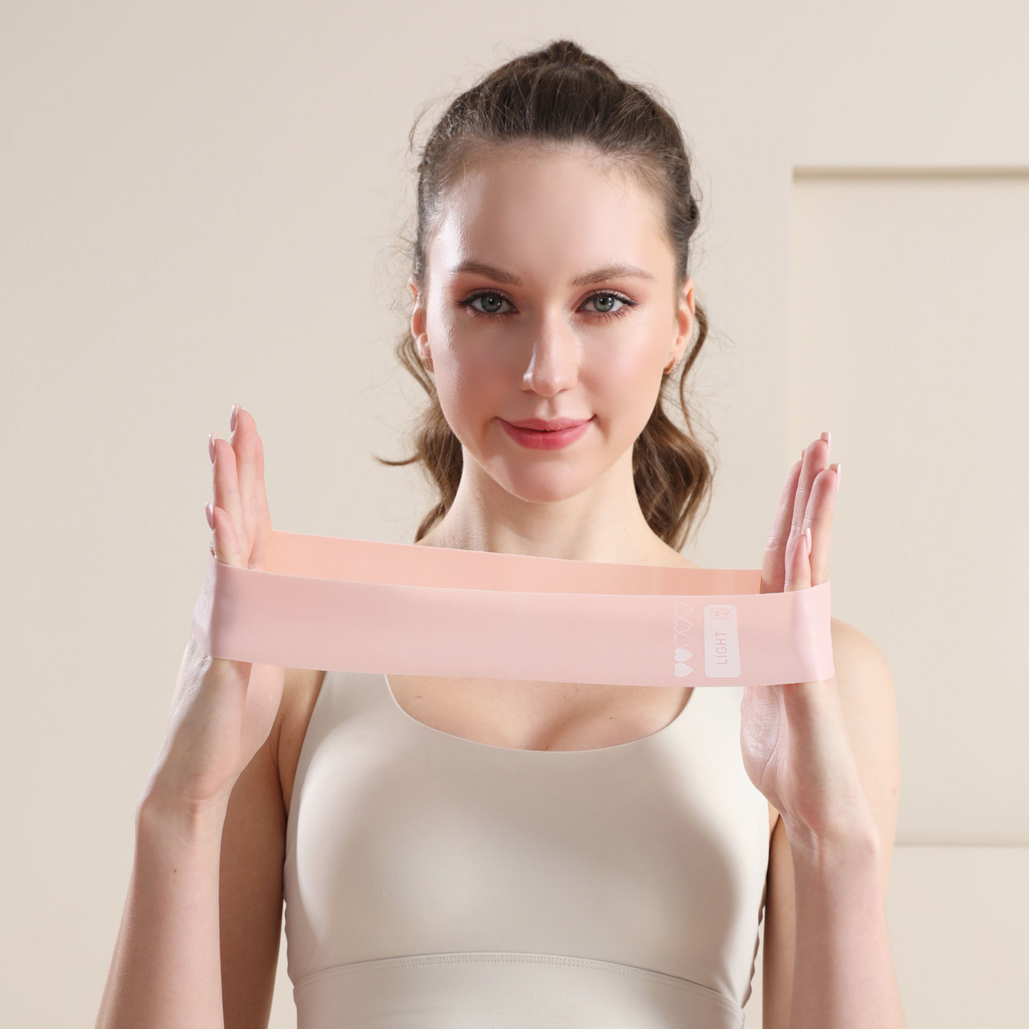 Picture of Yoga Elastic Fitness Artifact Tension Resistance Exercise Training Stretching Back Shoulders Stretching Beautiful Back Beautiful Hip Home