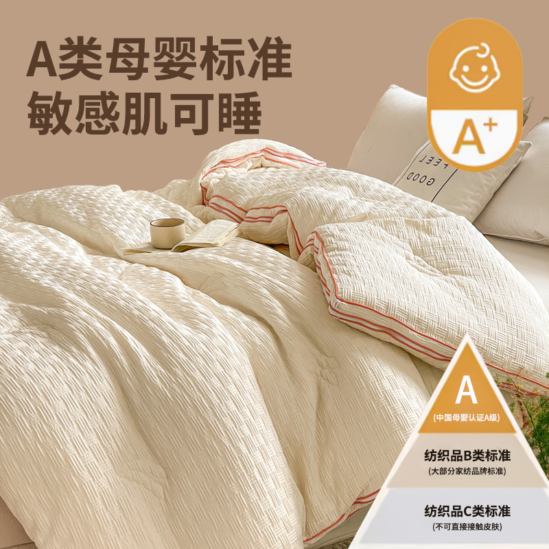 Picture of Soybean Quilt Four Seasons Quilt Soybean Fiber Quilt Core Four Seasons Universal Soybean Quilt Warm Spring and Autumn Thin Quilt Single Double Winter Quilt